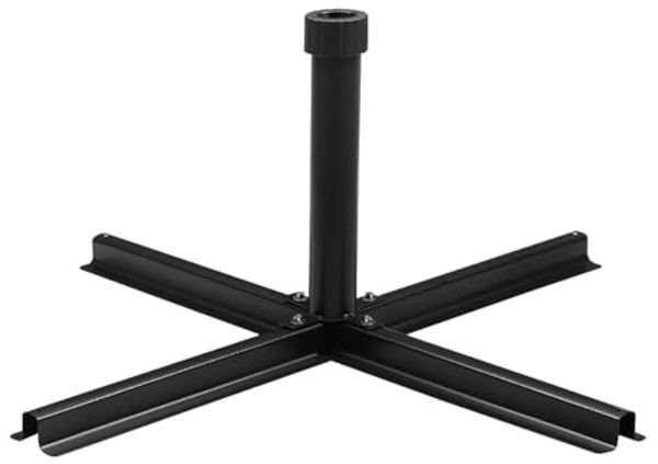 Sekey Schirmständer Platten Plattenständer für Schirmstöcke bis 38-48 mm,passend für Wegeplatten/Schirmständer（Lieferung ohne Platten）,Schwarz