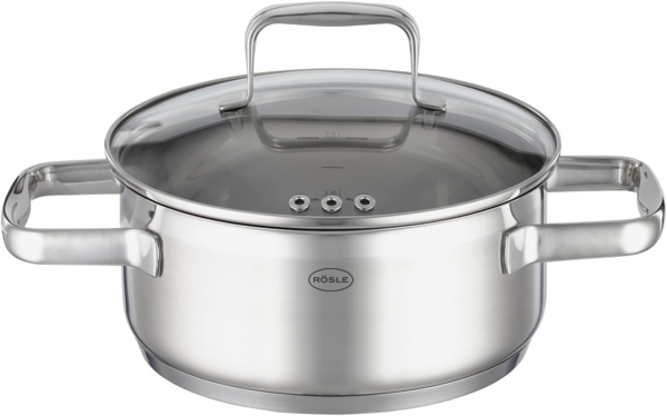 Rösle CHARM Edelstahl Bratentopf mit Deckel Ø20cm