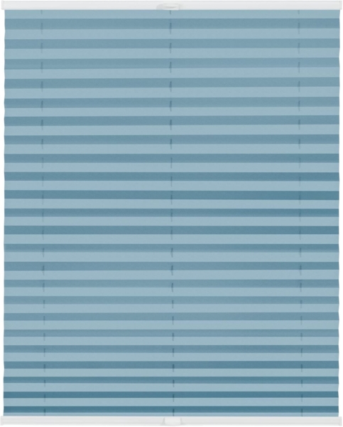 Lichtblick Sonnenschutzsysteme GmbH Plissee Laholm 105 cm x 130 cm (BxL) Hellblau Tageslicht - Blickdicht; einfache Installation mit Klemmträgern; verspannt