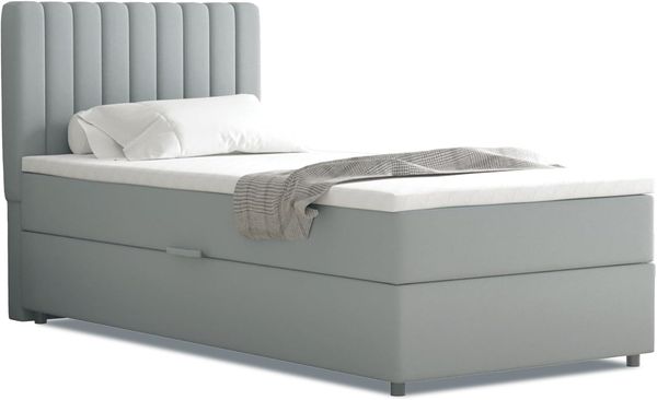 PANDA MÖBEL GmbH Boxbett Everest, 90x200, 100x200, 120x200, Boxbett mit Bettkasten und Topper