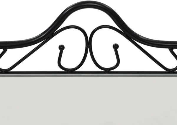 vidaXL Nachttische 2 Stk. Stahl und Hartglas 45x30,5x60 cm Schwarz 246727 Bild 6