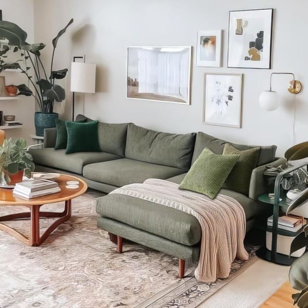 4er Set Kissenbezüge inklusive Füllkissen - Set Mary Kissenbezug ( 30x50cm & 50x50cm - grün ) Bild 5