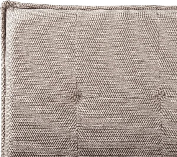Bett mit Lattenrost Kunstleinen LESTRE 160 x 200 cm Taupe Bild 9
