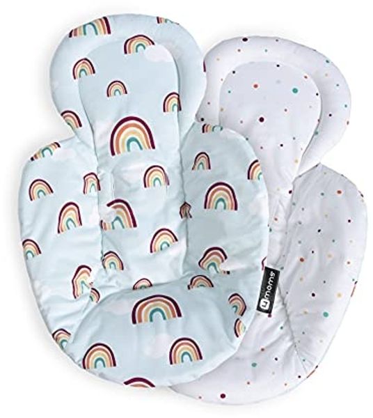 4moms Special Edition: Neugeboreneneinsatz für Babyschaukel, Babywippe, mamaRoo, rockaRoo, beidseitig bedruckt, soft, Little Rainbow