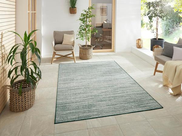 In-und Outdoor Wendeteppich Mélange Green - 80x150x0,5cm