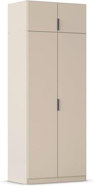 Rauch Möbel Lagoa, Kleiderschrank, Garderobe für Schlafzimmer, Kinderzimmer, Jugendzimmer 4-türig, mit Zubehör Premium, Farbe Beige, Breite 91 Bild 1