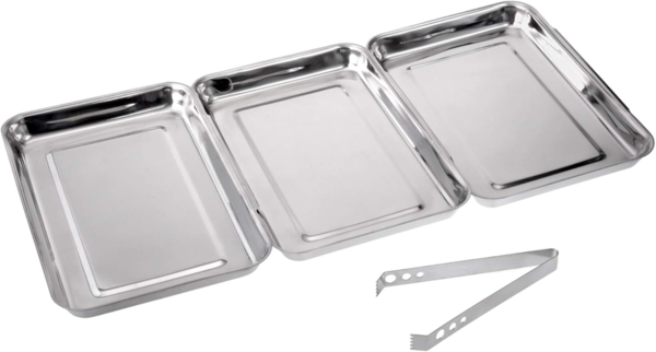 Panierset 4-tlg, groß, Edelstahl