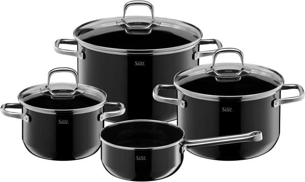 Topf-Set "Elegance Black" 4-teilig FT 16/20/24, ST 16 ohne Deckel