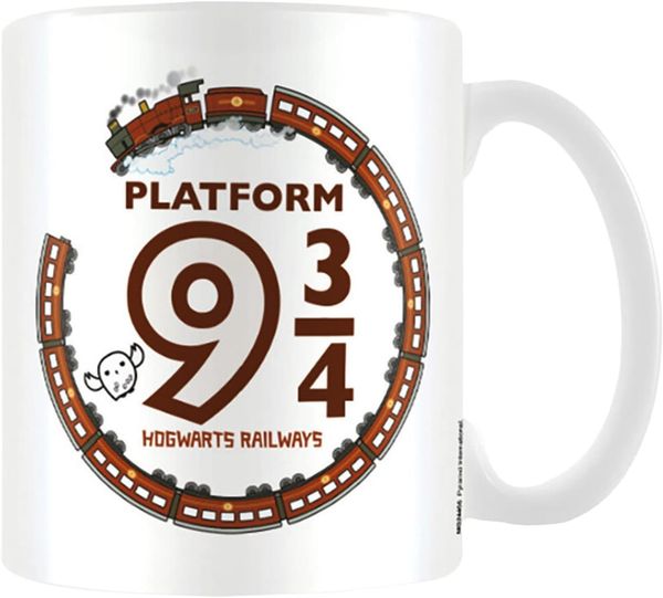 Harry Potter kawaii Plattform 9 3 4 Tasse aus Keramik, mehrfarbig