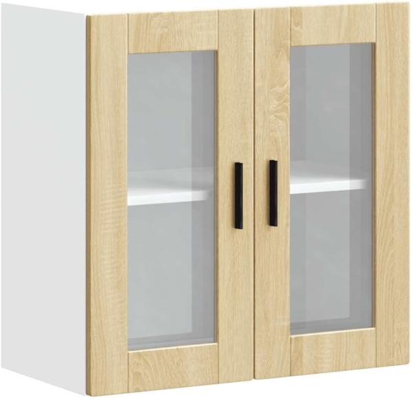 Küchen-Hängeschrank mit Glastür Porto Sonoma-Eiche 854150