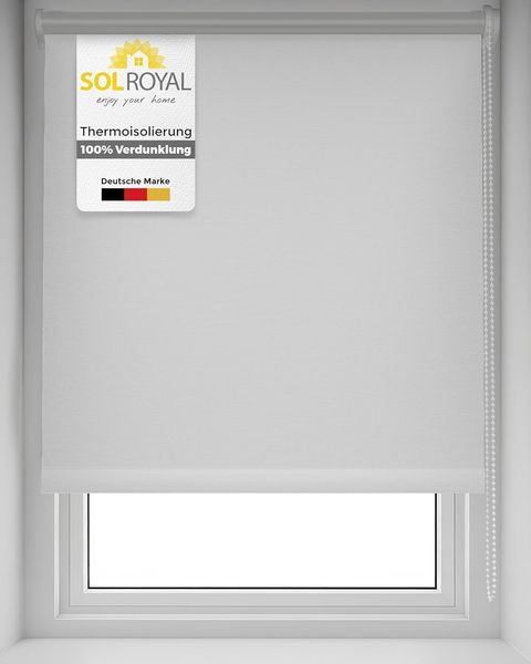 Sol Royal Thermorollo SolReflect T42 für Fenster & Türen Weiß, 160 x 70 x 3.1 cm