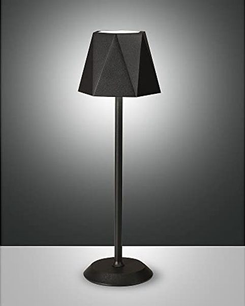 Fabas Luce 3678-30-101 Akku Tischleuchte Katy schwarz 3000K dimmbar