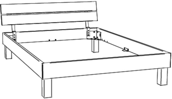 Hasena Trento Prato Massivholzbett 100x200 Nussbaum, geölt 20 Bild 6