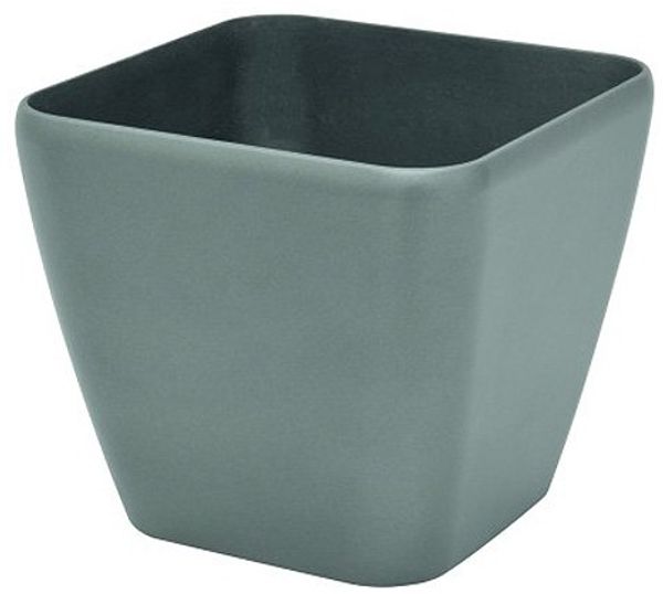 EUROPALMS Dekotopf LUNA-33, eckig, silber
