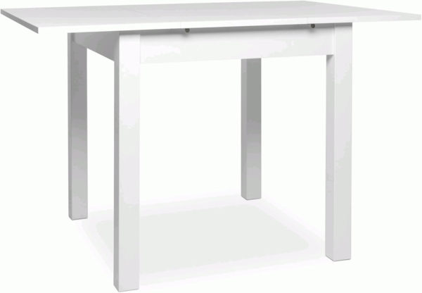 Newroom Esstisch Noa, ausziehbar inkl. 40cm Tischplatte Weiß Küchentisch Speisetisch