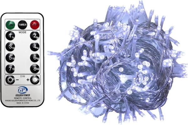 Gartenpirat LED-Lichterkette Christbaum LED Lichterkette Dekobeleuchtung 8 Programme Weihnachten