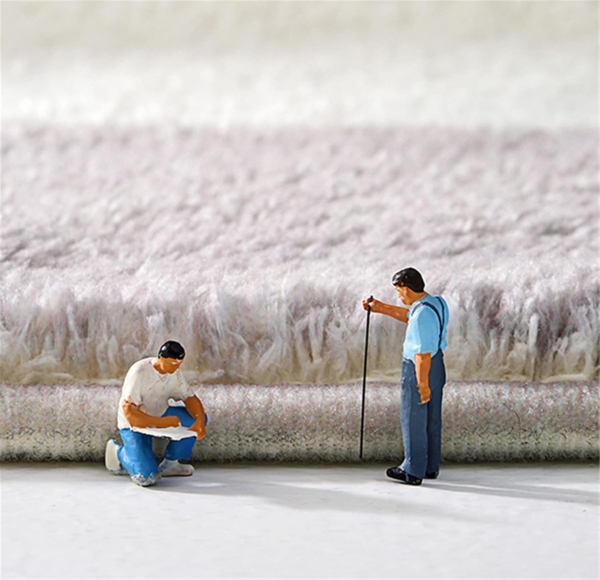 Teppiche Kinderzimmer Babymatte Groß Kinderteppiche Flauschige Schutzmatten Waschbare Matten Kindermatte fürs Babyzimmer Kleinkinderzimmer (Graues gepunktetes Kaninchen,120 * 160cm) Bild 9