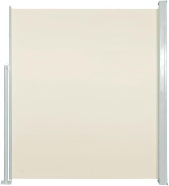 vidaXL Ausziehbare Seitenmarkise 140x300 cm Creme 45354