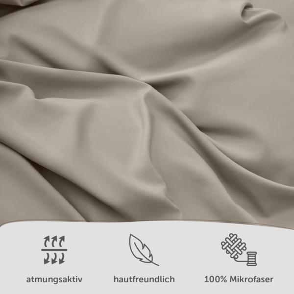 Blumtal Bettwäsche + Kissenbezug - Superweiches Bettbezug Set, Faltenfrei Bild 2