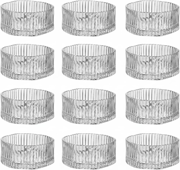 Zoha Dipschale Linea Premiuglas Snackschalen für Nüsse und Dips, (Set, 12-tlg), Spülmaschinengeeignet