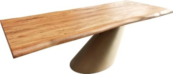 Esstisch Edge 240x100 Akazie Natur Cono Metallic Gold Live-Edge