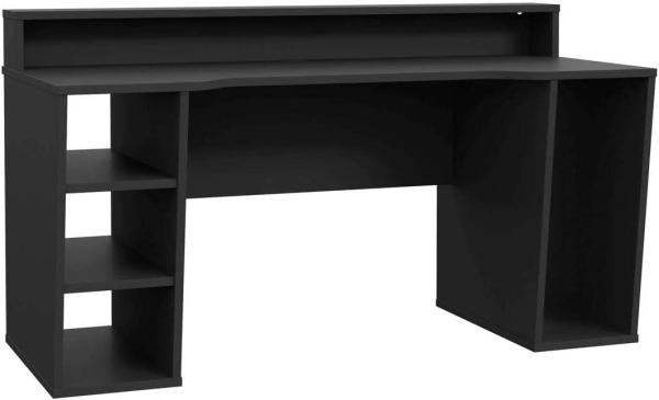 Forte 'Teazaur 1' Gaming Tisch, Schwarz, 160 x 91 x 72 cm