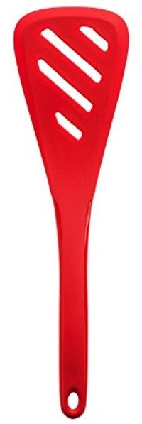 Silikon Pfannenwender mit Schlitz (Dreieckwender), rot