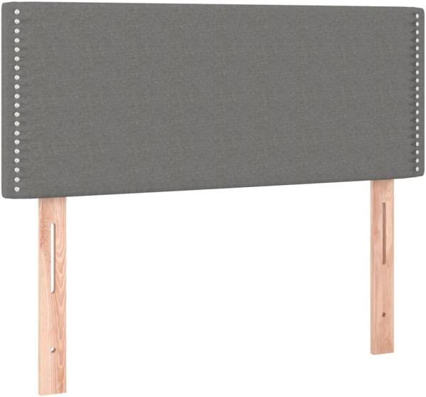 vidaXL Boxspringbett mit Matratze Dunkelgrau 120x200 cm Stoff, Härtegrad: H2 [3140522] Bild 6