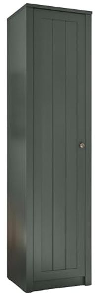 Schuhschrank Forres in grün Landhaus 50 x 197 cm