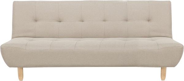 Schlafsofa 3-Sitzer Polsterbezug beige ALSTEN