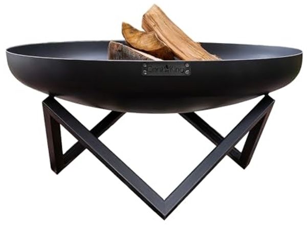 'Santiago' Feuerschale, 60 cm Rohstahl Stahlgrau, Ø 60x32 cm