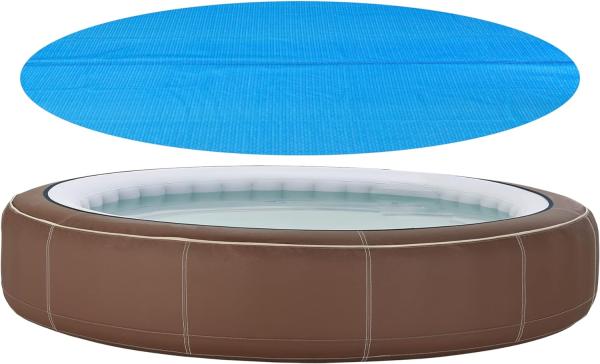 Solar Poolabdeckung ⌀366 cm Blau [en. casa]