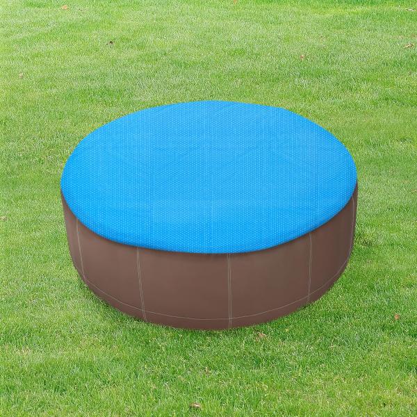 Solar Poolabdeckung Ferrarno ⌀366 cm Blau [en. casa] Bild 3