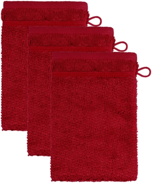 Möve for frottana Waschhandschuh Pearl, (3-St), mit Perloptik