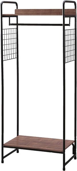 Iris Ohyama, Kleiderständer, Garderobe, Garderobenständer, Stabile Regale, Einfache Montage, Mehrzweck, Design, Büro, Eingang, Schlafzimmer, Wohnzimmer - Metal Garment rack - PI-B4 - Schwarz