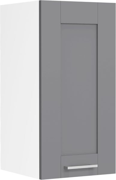 VCM Küchenmöbel Hängeschrank Colura 919378 Weiß / Anthrazit H. 60 x B. 30 x T. 31 cm