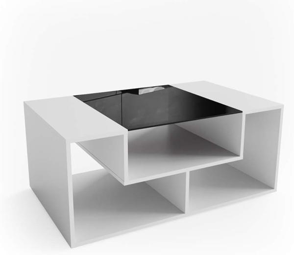 Vicco Couchtisch Gabriel Sofatisch Kaffeetisch Beistelltisch Ablage 100 cm Weiß