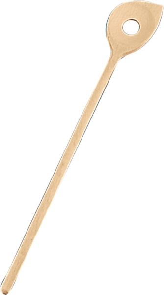 Städter Kochlöffel Spitz mit Loch, Koch Löffel, Rührlöffel, Küchenlöffel, Küchenhelfer, Holz, 30 cm, 818026