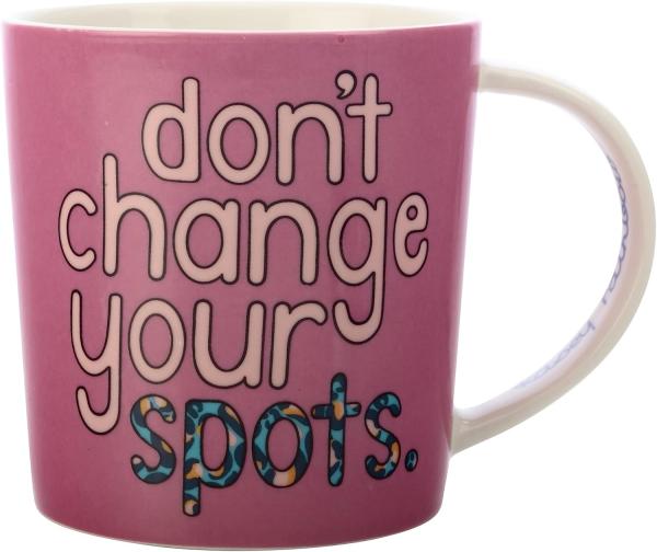 Maxwell & Williams DX1076 Becher 380 ml BE KIND Don't Change Your Spots, Porzellan, in Geschenkbox