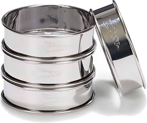 Patisse Patisse Set mit 4 Edelstahl-Rundringen 8 cm P02141
