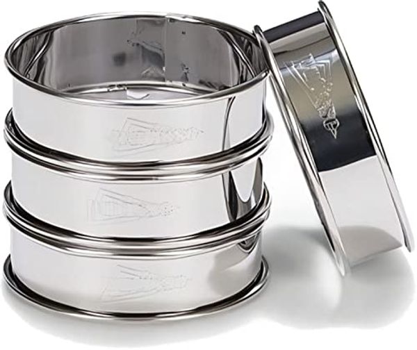 Patisse Patisse Set mit 4 Edelstahl-Rundringen 8 cm P02141