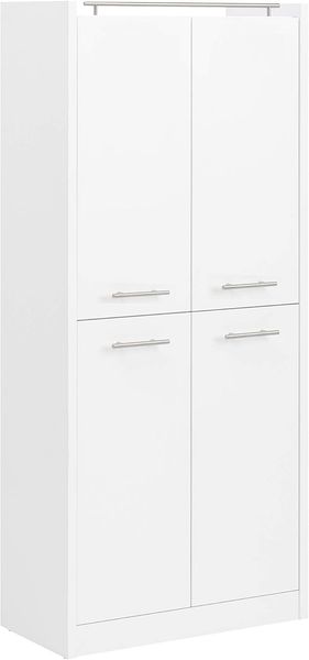 Schildmeyer Trient Hochschrank 701611, Holzwerkstoff, weiß matt, 70,7 x 35 x 157,5 cm