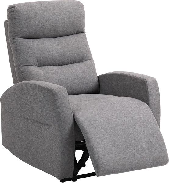 HOMCOM Relaxsessel mit Liegefunktion (moderner Polstersessel, 1-St, Verstellbarer Relaxsessel mit Fußstütze), für Wohnzimmer, Schlafzimmer, Dunkelgrau