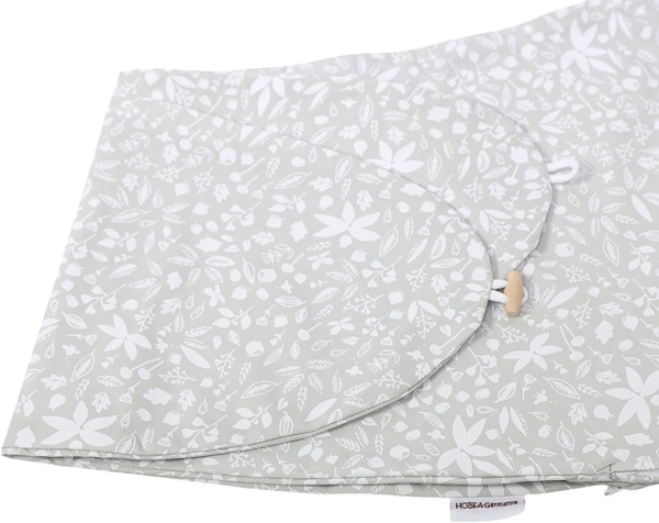 HOBEA-Germany Stillkissenbezug für Stillkissen 190cm Designs (Waldzauber grau) Bild 1