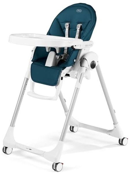 Peg Perego 'Prima Pappa Follow Me' Hochstuhl - Petrolio (Lederimitat)