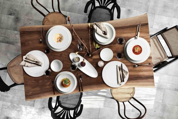 Seltmann Weiden Nori Home Servierplatte 44 x 14 cm Weiß Bild 3