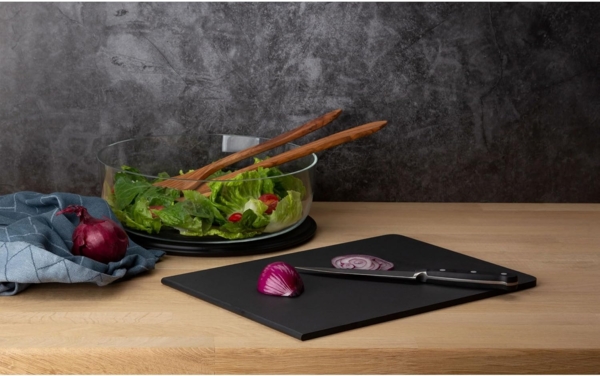 Continenta Käsedeckel aus Glas mit Schneidebrett DURACORE 22 cm Bild 8