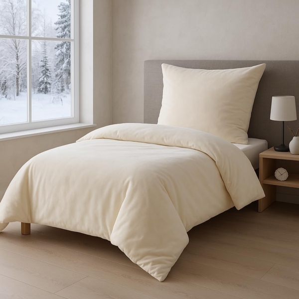 Malika Bettwäsche 135x200 + 80x80 cm Cashmere Touch Bettwäsche, atmungsaktiv, Mikrofaser, 2 teilig, Für Allergiker geeignet, pflegeleicht, angenehm weicher Stoff