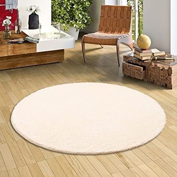 Snapstyle Hochflor-Teppich Hochflor Shaggy Teppich Palace Rund, Rund, Höhe: 36 mm