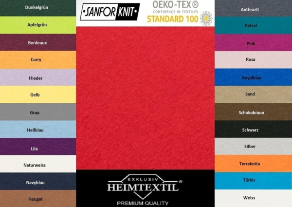 EXKLUSIV HEIMTEXTIL Marke Jersey Spannbettlaken 90 x 200 cm Rot 100% Baumwolle Öko - Tex Zertifiziert Bed-Sheet Bettlaken Spannbetttuch Topper Leinentuch